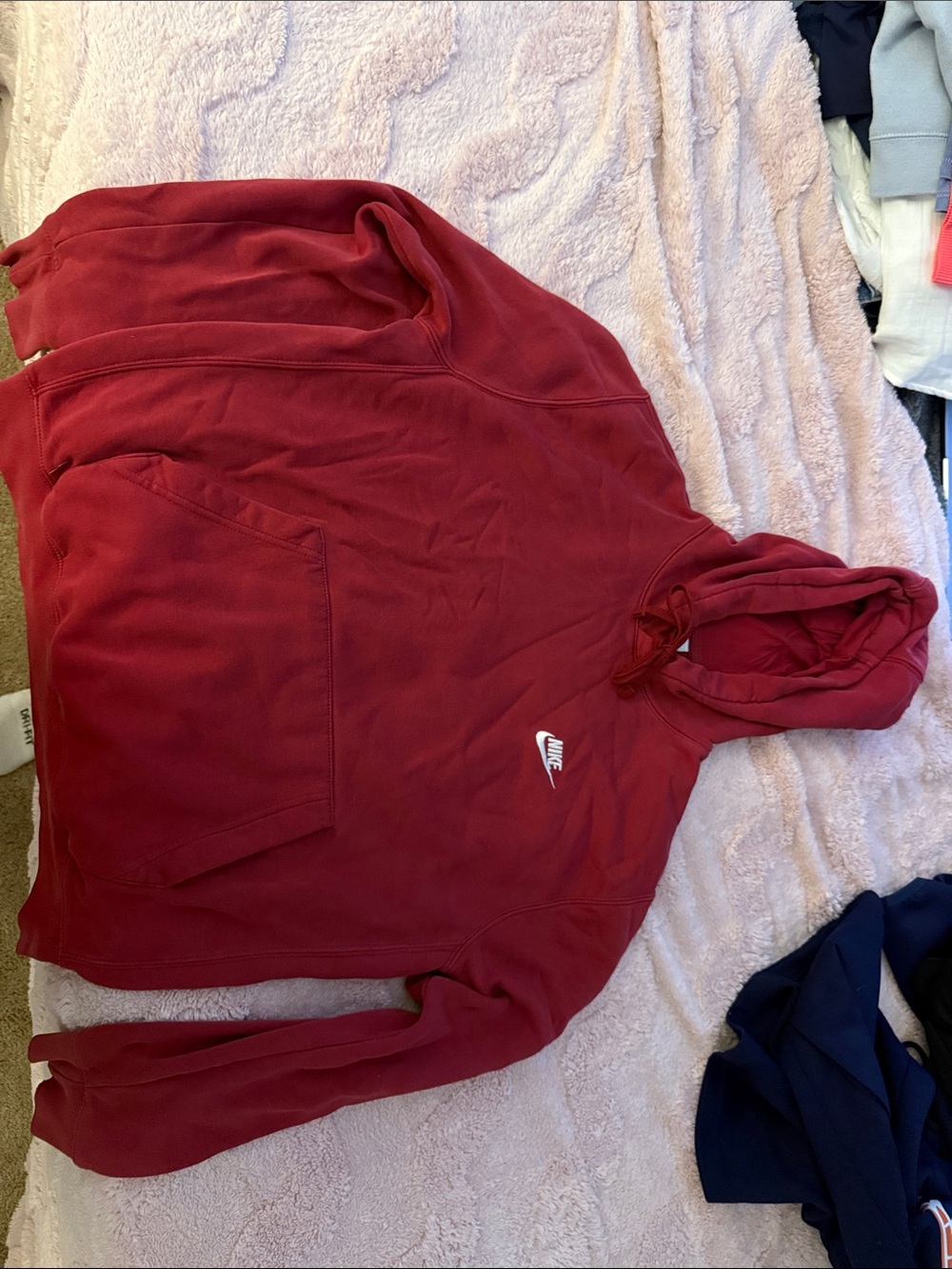 Nike Deep Red Pullover Hoodie
